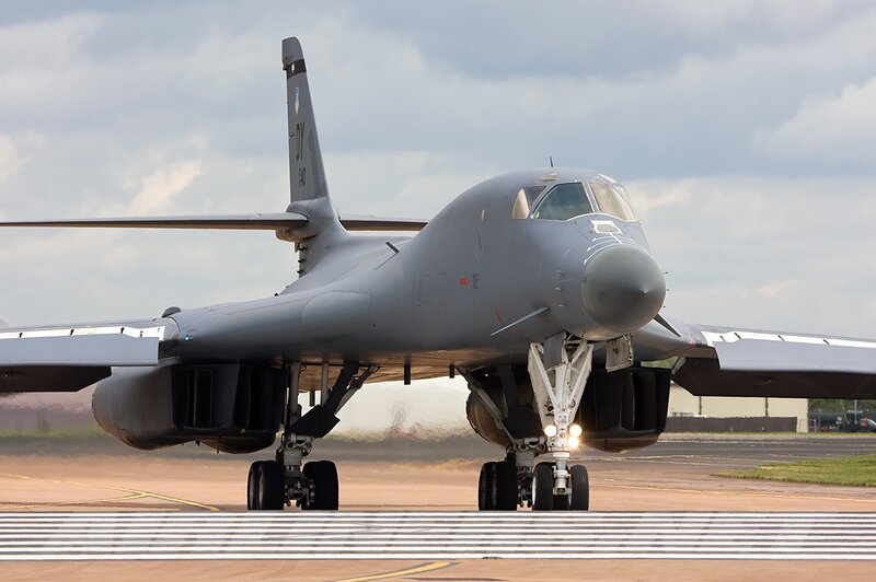 B-1 Lancer Bomber — Gray, Dramatic, Afternoon