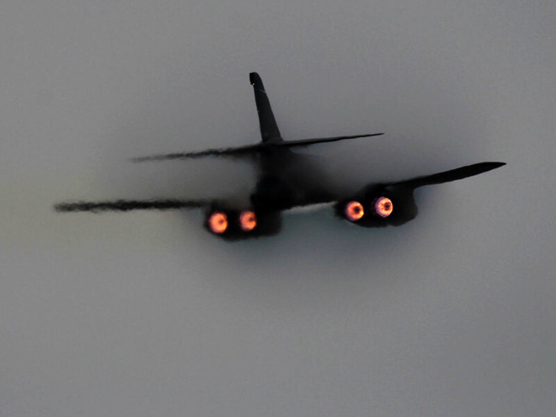 B-1 Lancer Bomber — Gray, Dramatic, Night