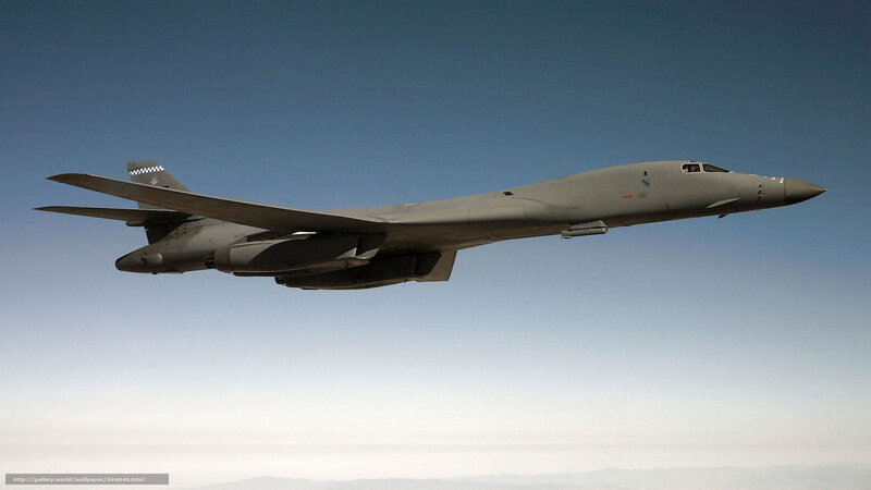 B-1 Lancer Bomber — Gray, Serene, Afternoon