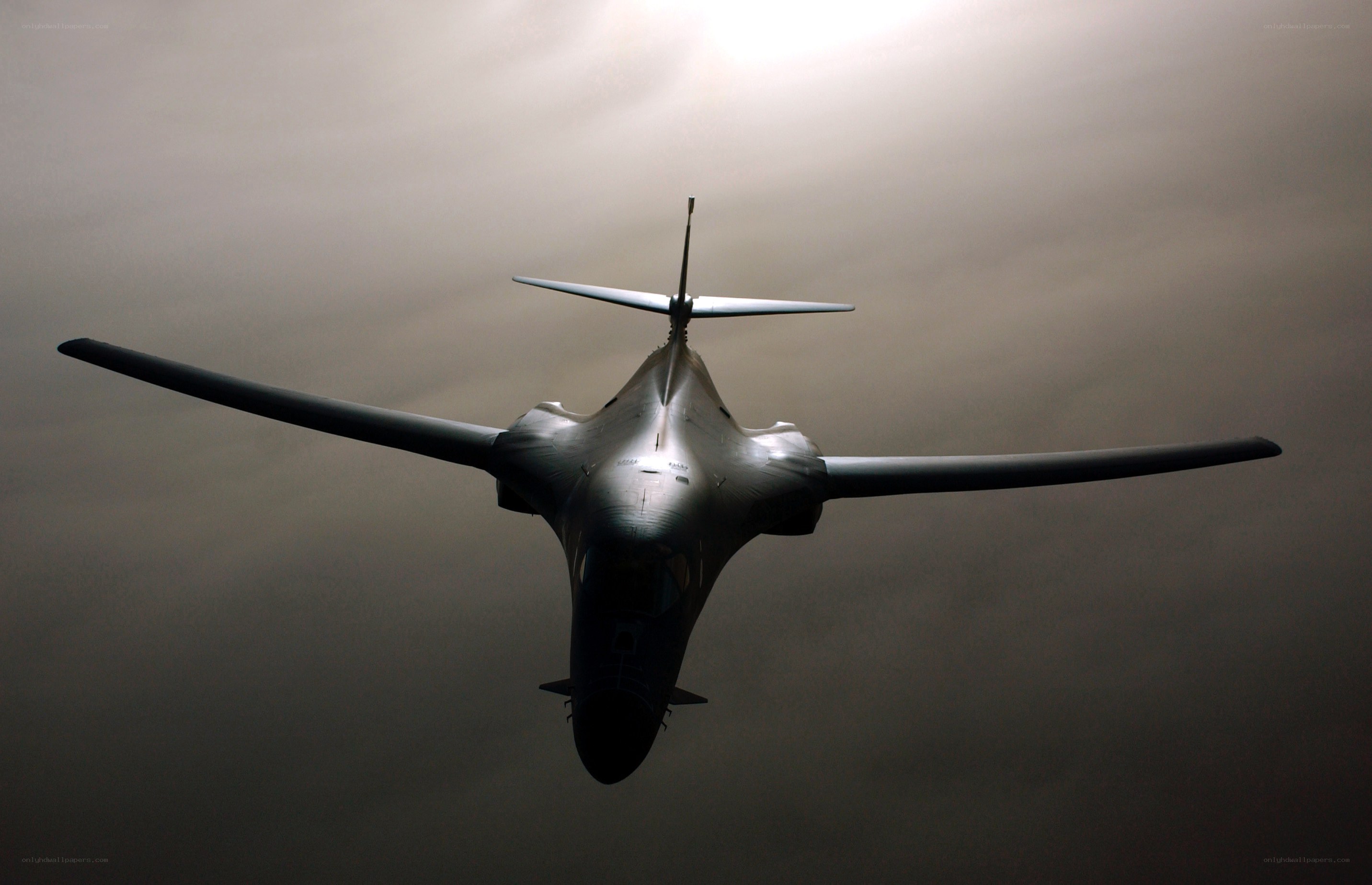 B-1 Lancer bomber in flight