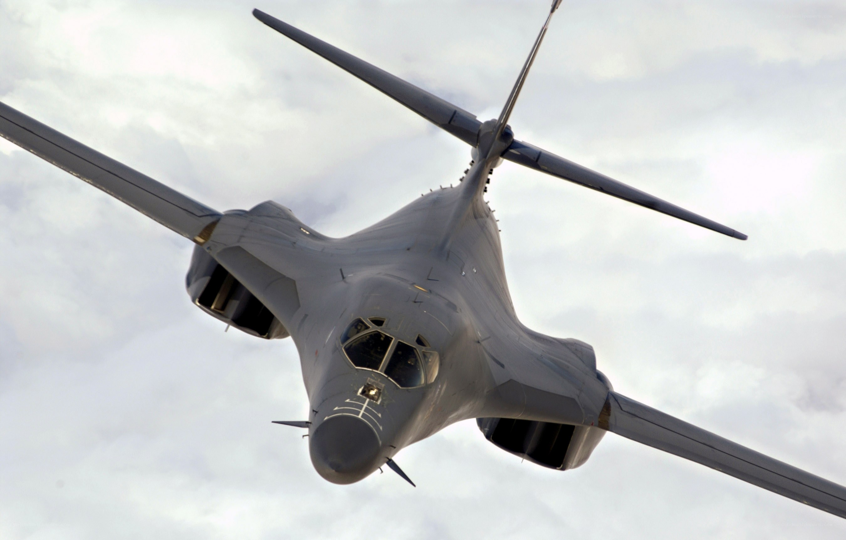 B-1 Lancer bomber in flight