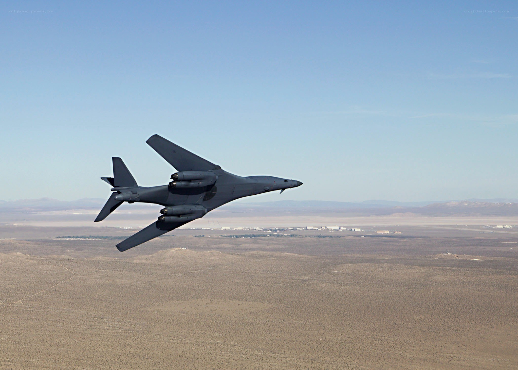 B-1 Lancer bomber in flight