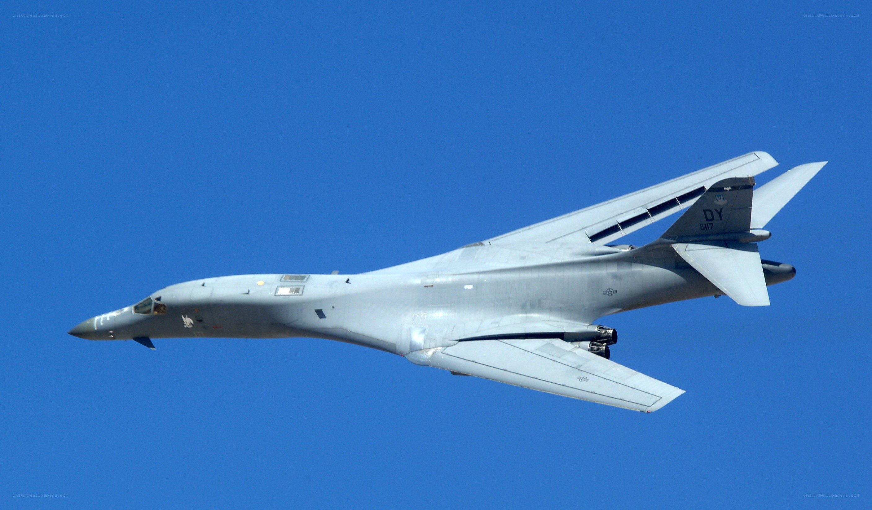 B-1 Lancer bomber in flight