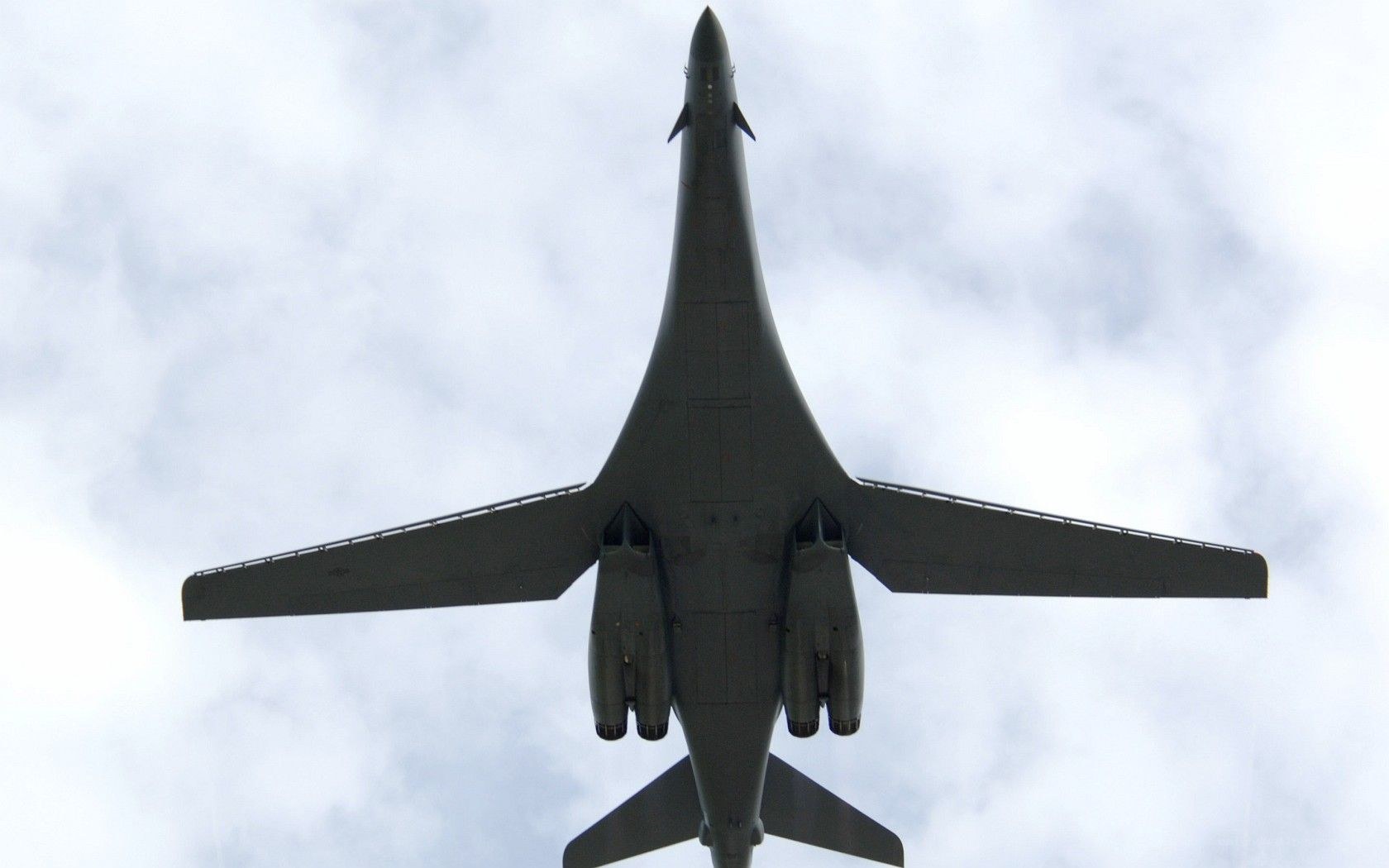 B-1 Lancer bomber in flight