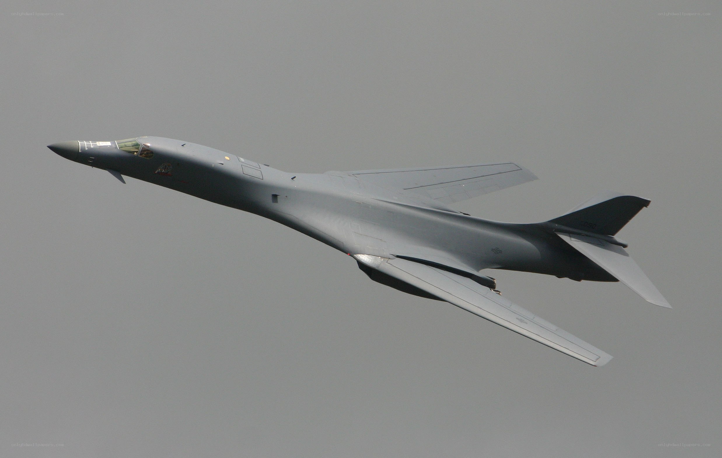 B-1 Lancer bomber in flight
