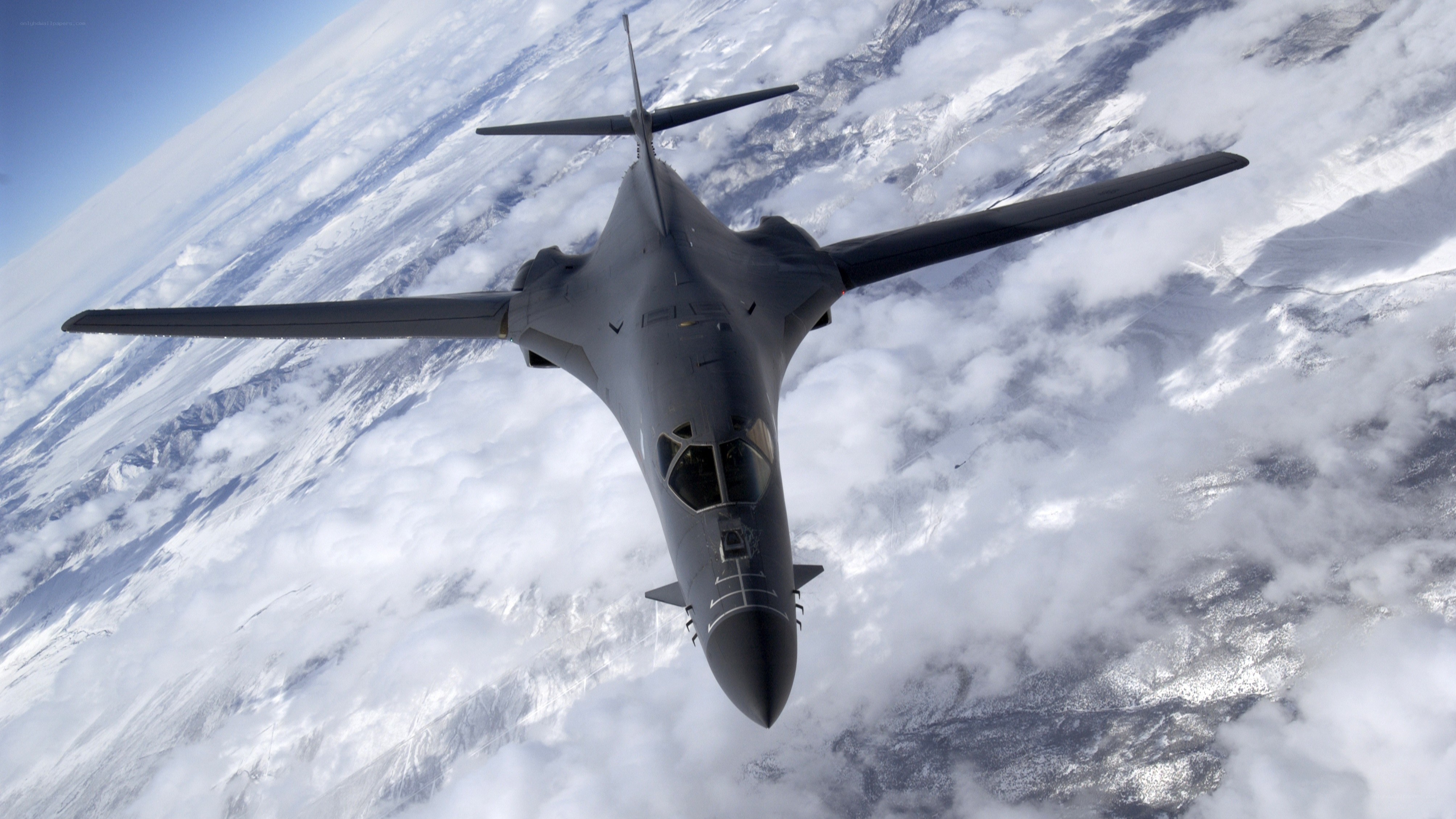 B-1 Lancer bomber in flight