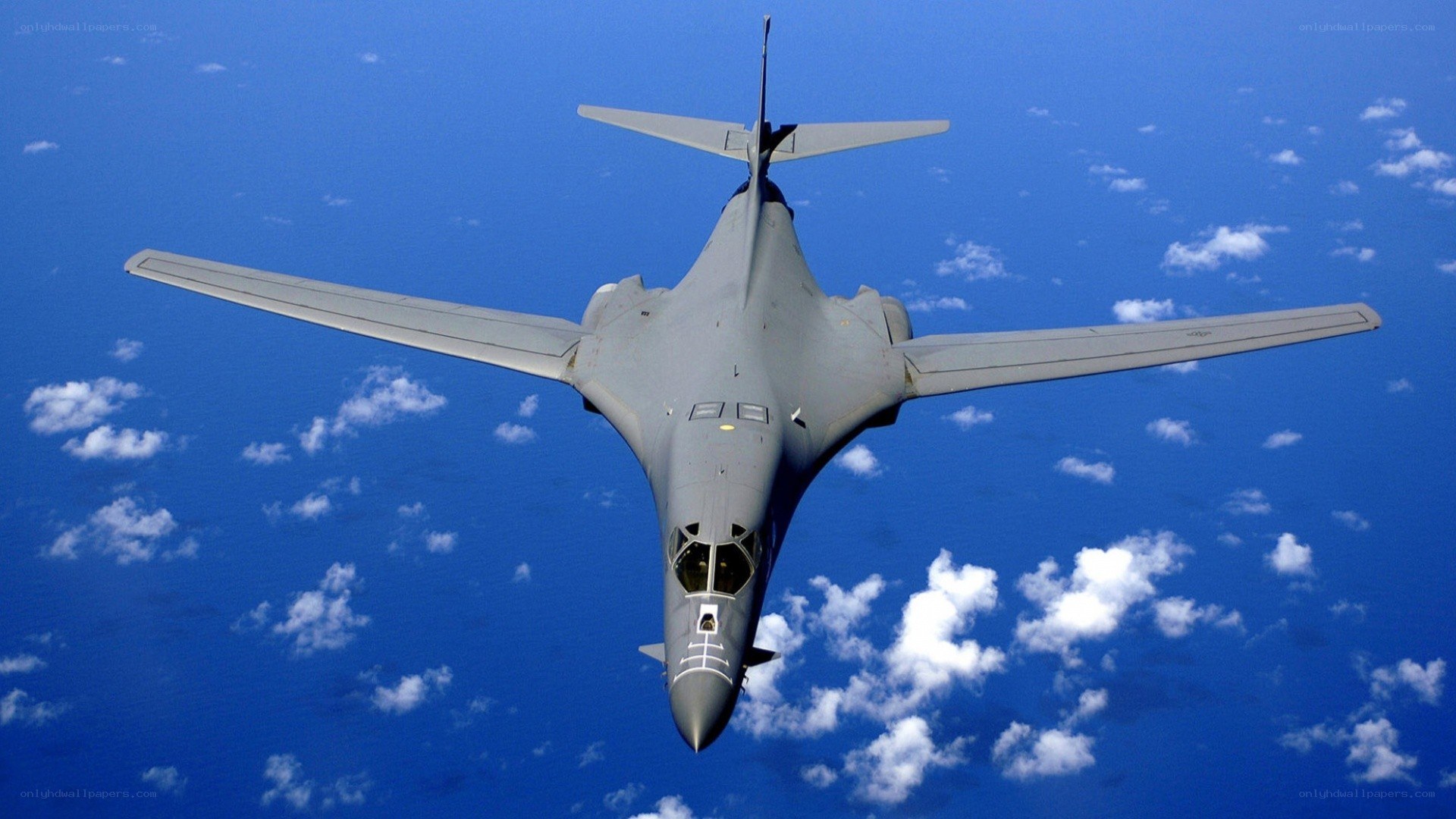 B-1 Lancer bomber in flight