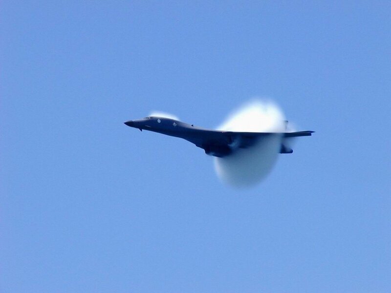 B-1 Lancer breaking the sound barrier