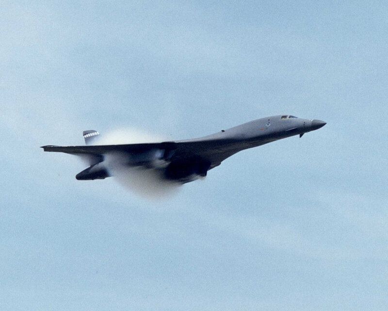 B-1 Lancer breaking the sound barrier