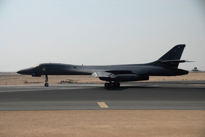 B-1 Lancer on a runway