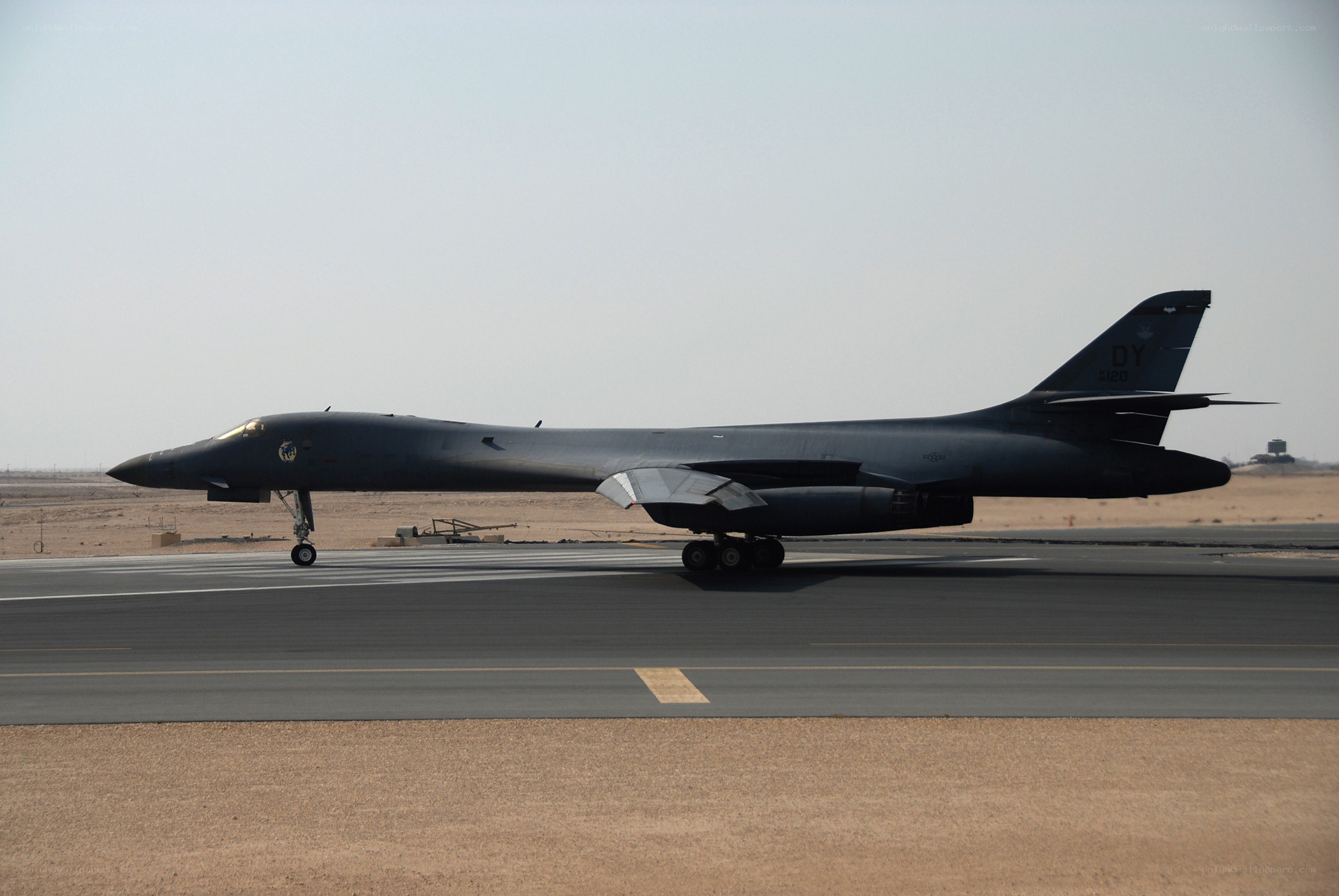 B-1 Lancer on a runway