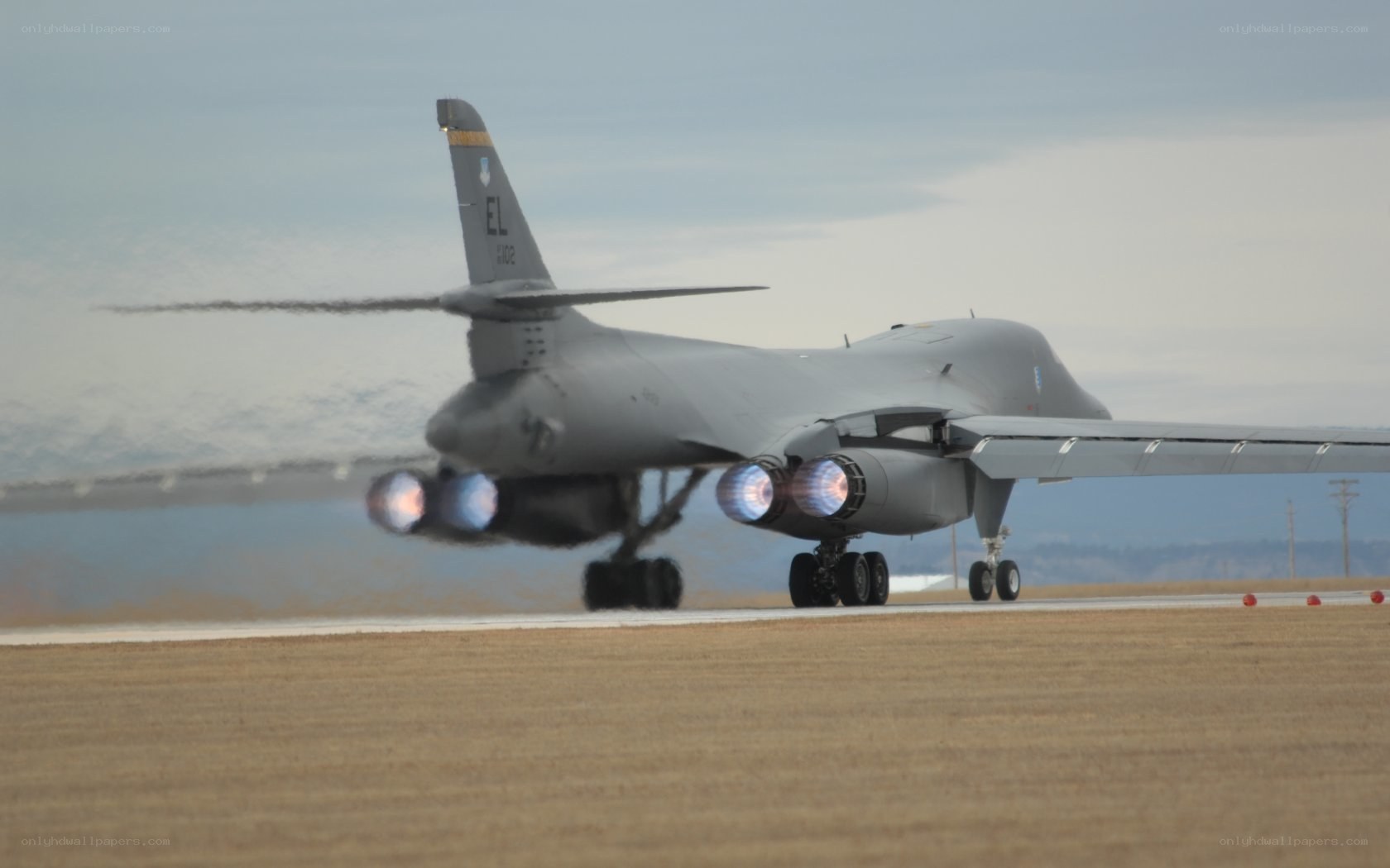 B-1 Lancer on runway