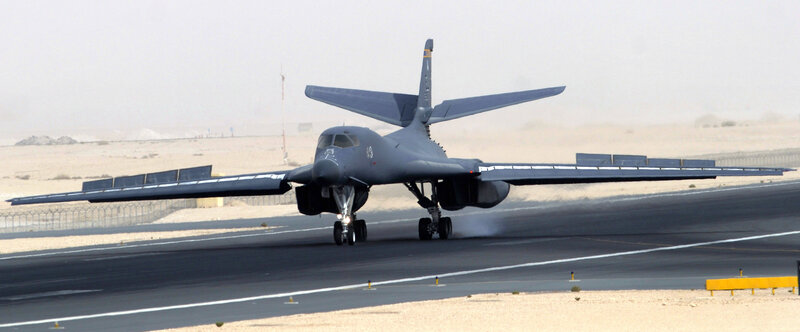B-1 Lancer on runway