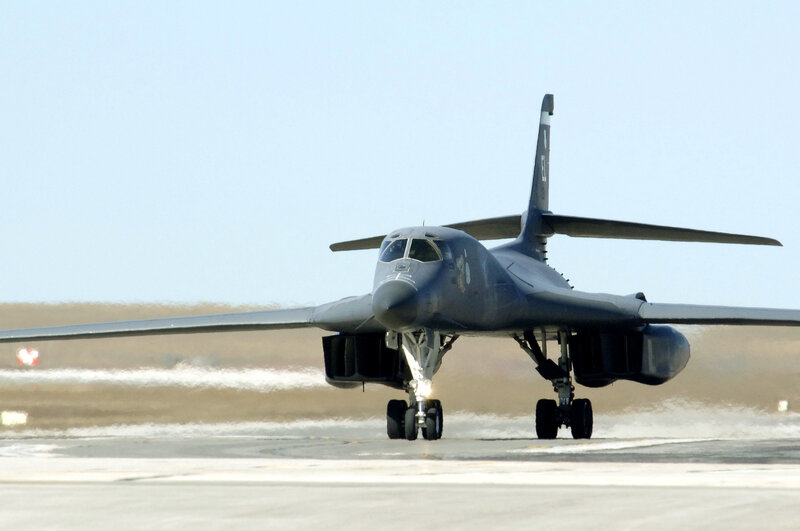 B-1 Lancer on runway