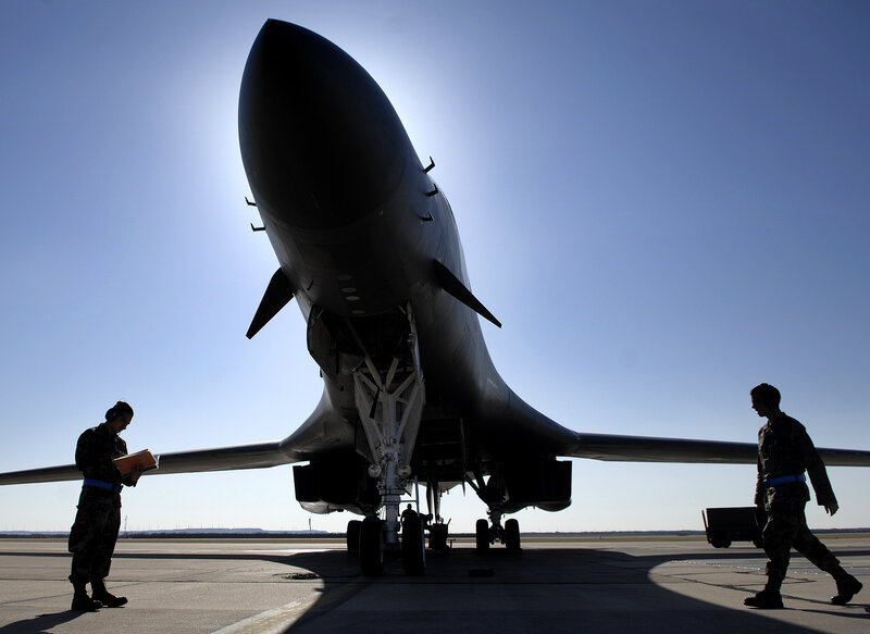 B-1 Lancer on the tarmac