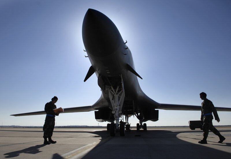 B-1 Lancer on the tarmac