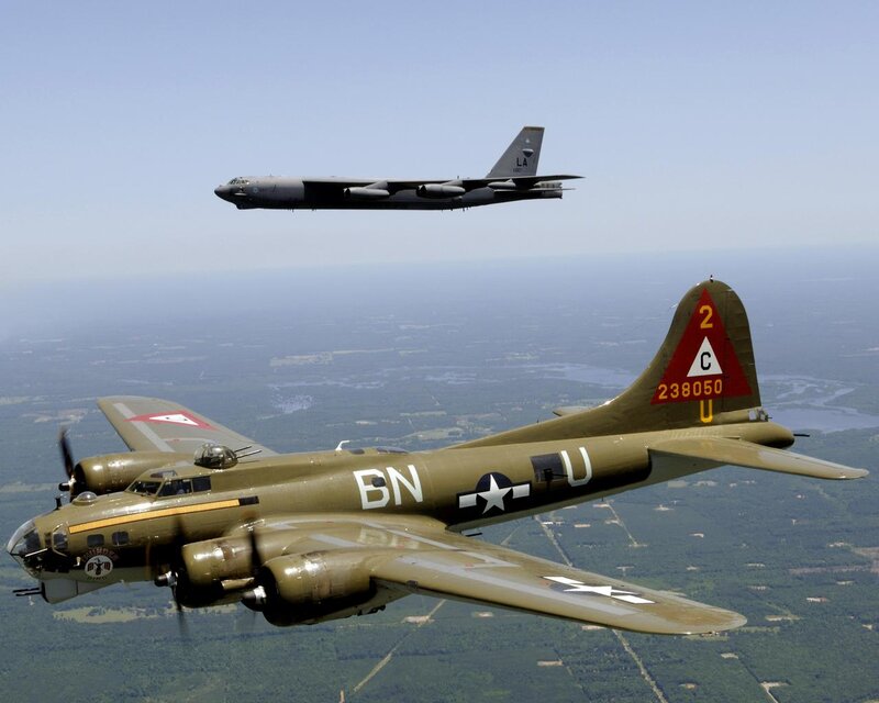 B-17 and B-52 Bombers