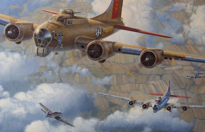 B-17 Bomber Aircraft — Brown