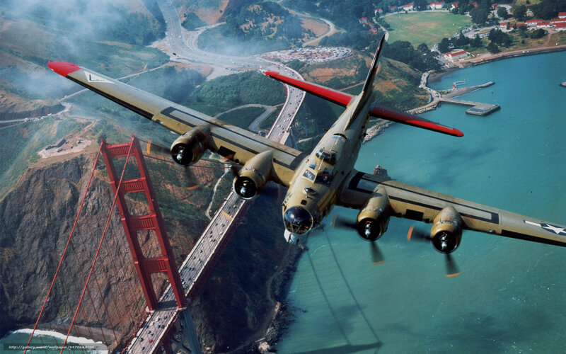 B-17 Bomber Flying