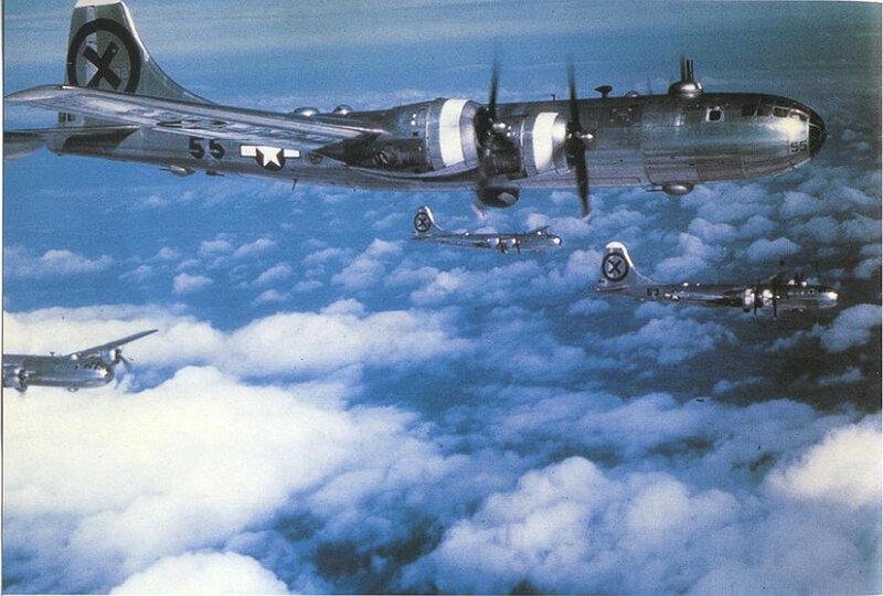 B-17 bomber formation