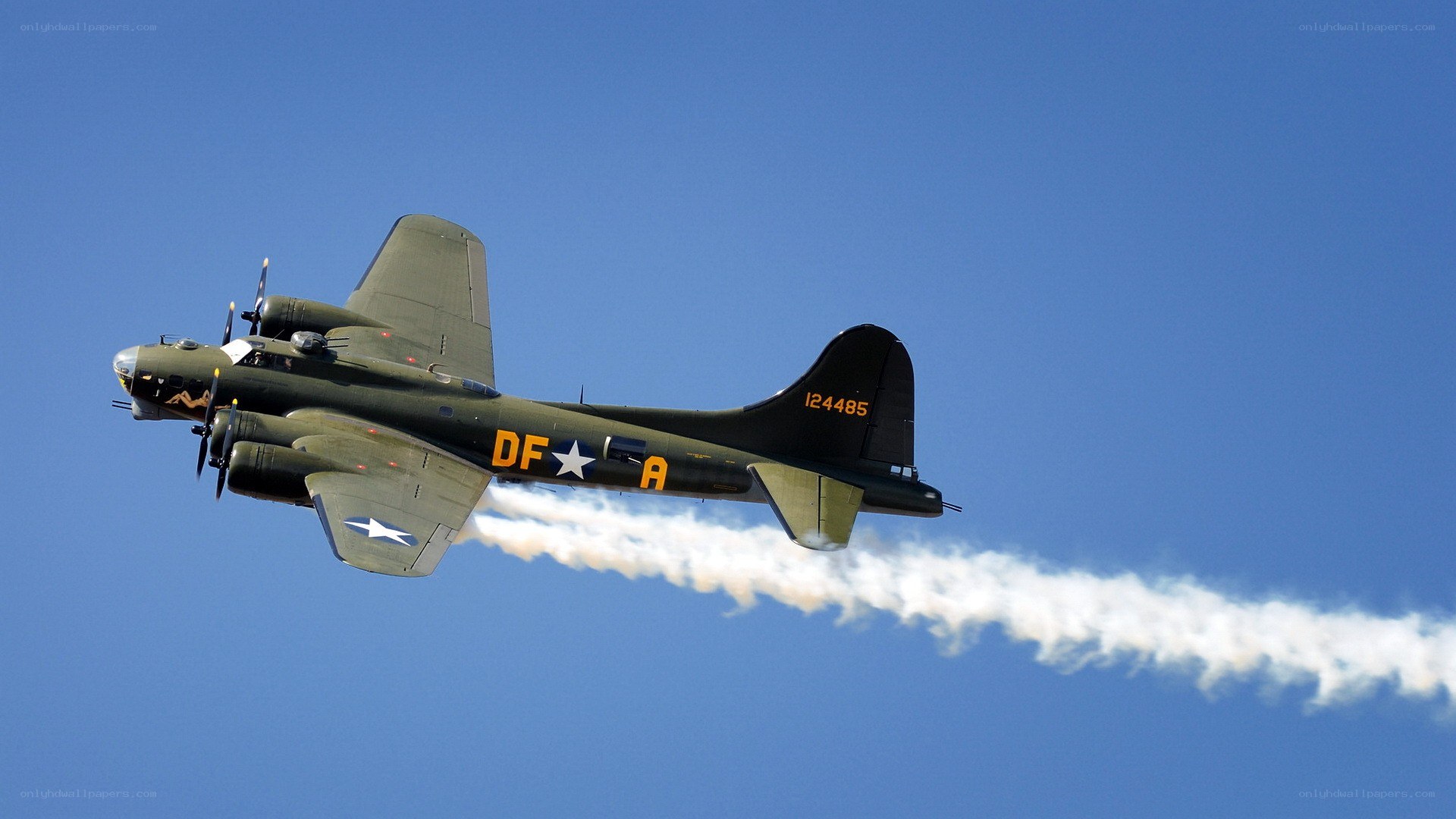 B-17 bomber in flight