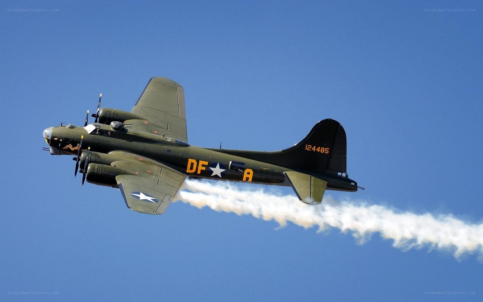 B-17 bomber in flight