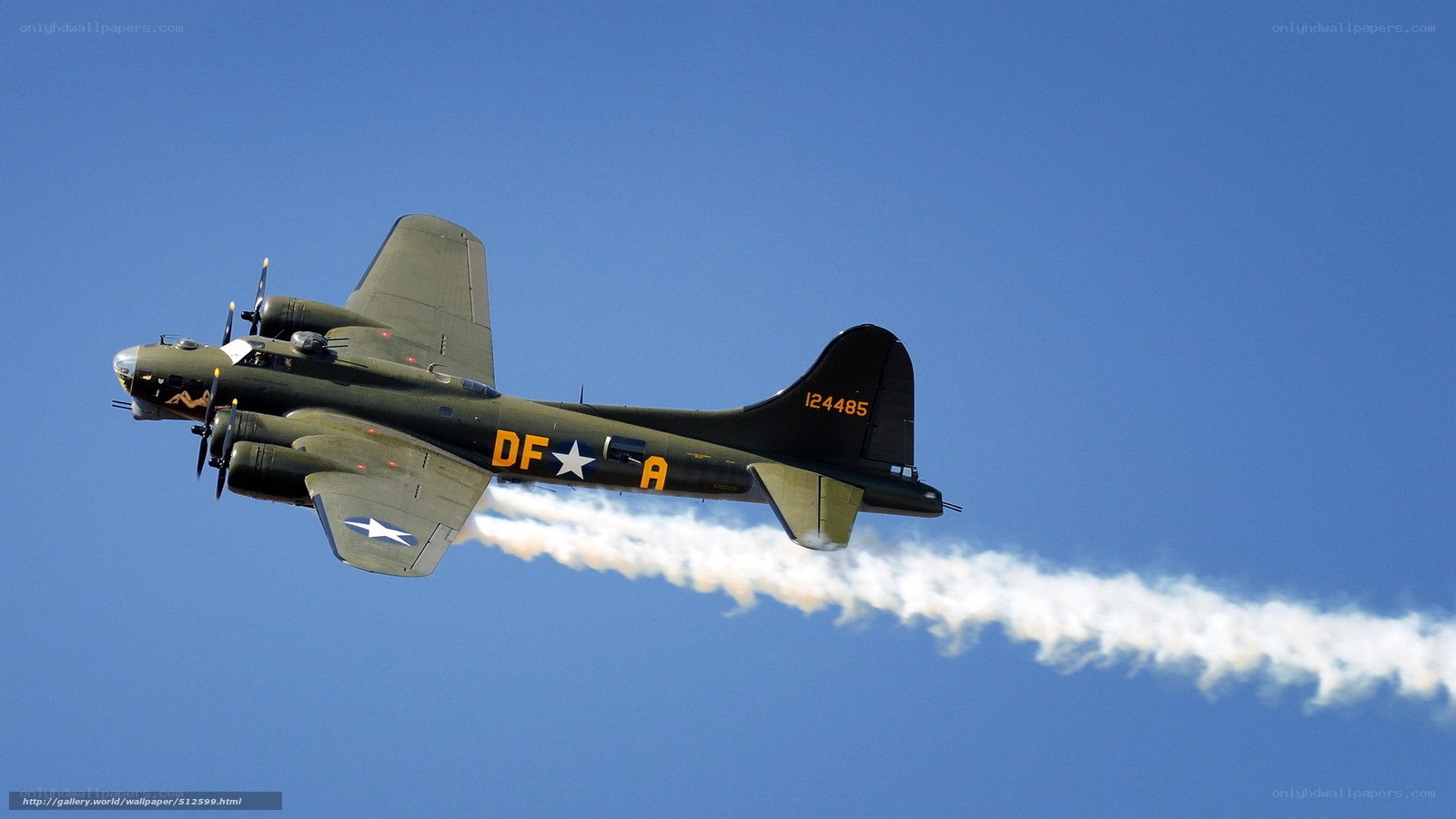 B-17 bomber in flight