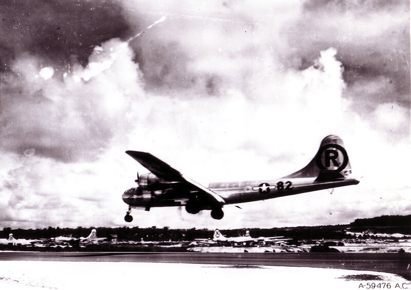 B-17 bomber taking off