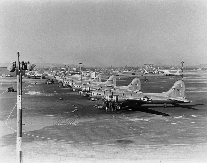 B-17 Bombers on Tarmac
