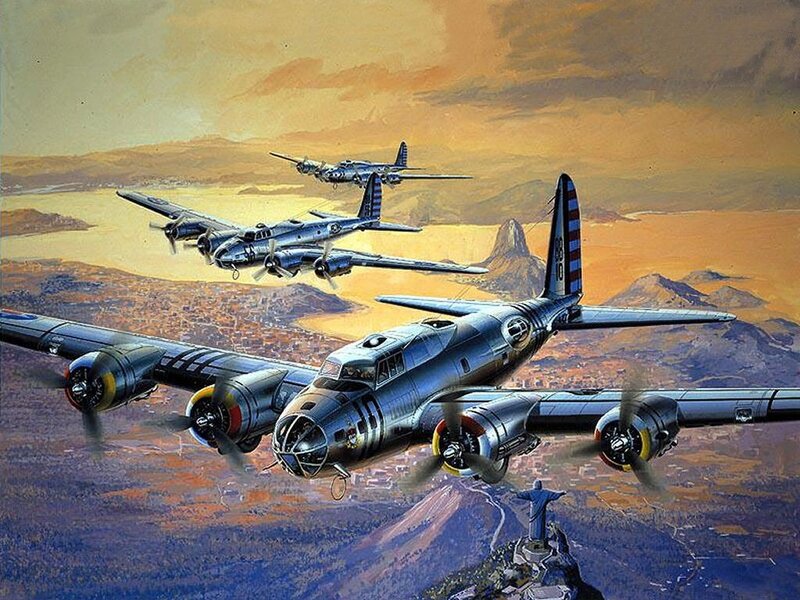 B-17 bombers over Rio