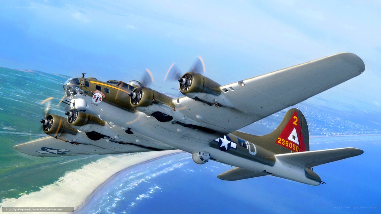 B-17 Flying Fortress in flight