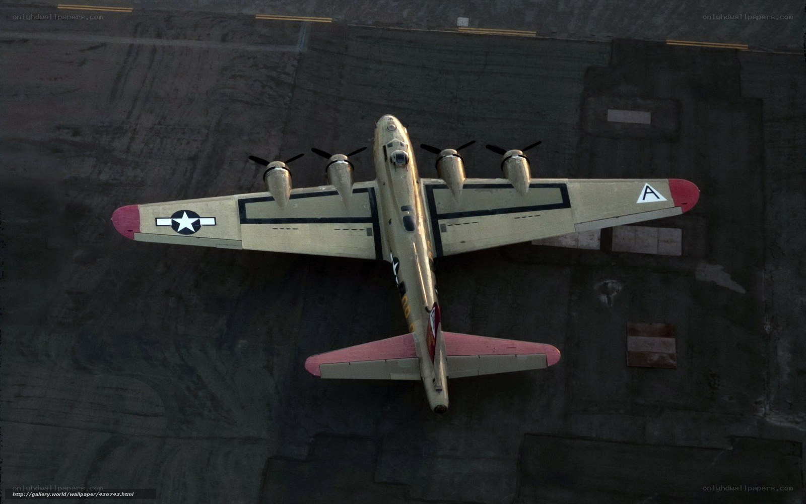 B-17 Flying Fortress overhead