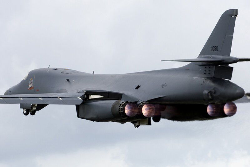 B-1B Lancer Bomber — Gray, Dramatic