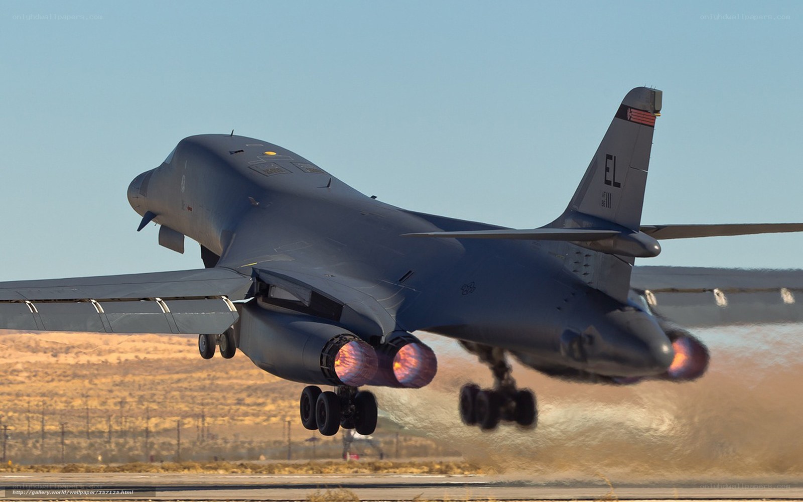 B-1B Lancer taking off