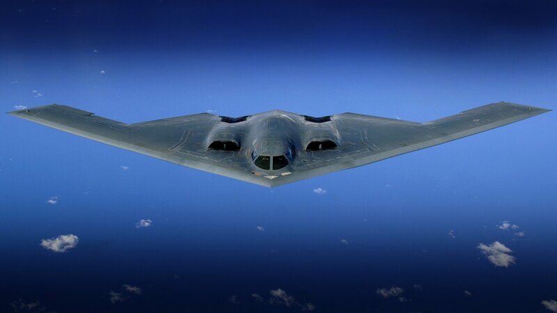 B-2 Spirit Bomber — Blue, Serene, Photograph