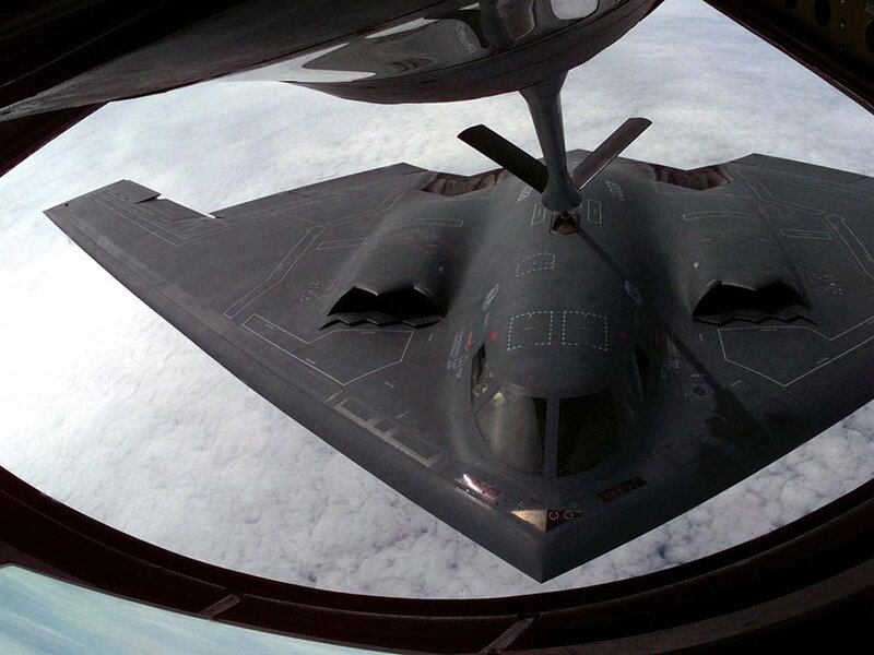 B-2 Spirit Bomber — Gray, Dramatic, Photograph
