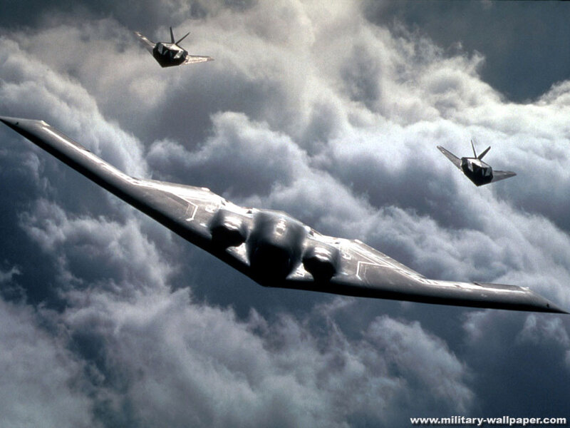 B-2 Spirit Bomber — Gray, Dramatic