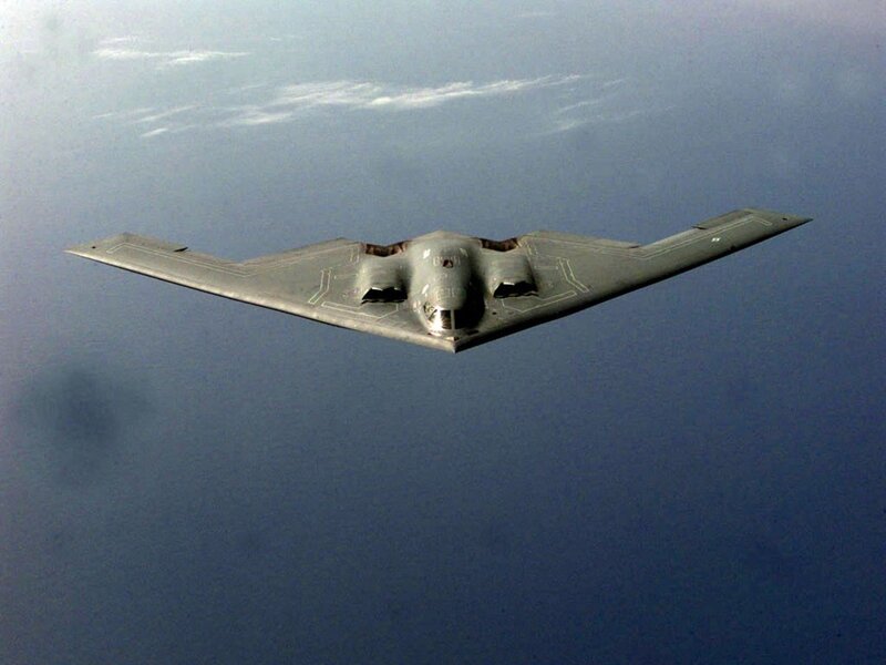 B-2 Spirit Bomber — Gray, Serene, Photograph, Aircraft, Sky