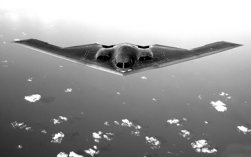 B-2 Spirit bomber in flight