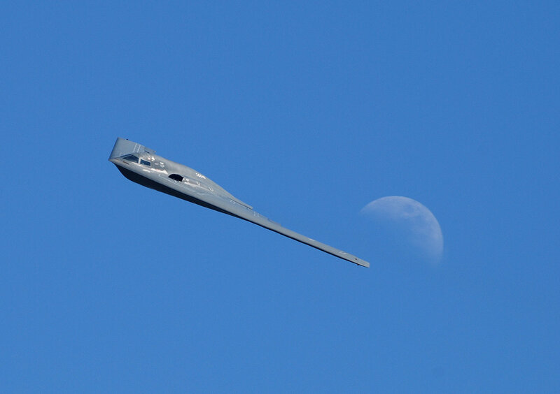 B-2 Spirit bomber in flight