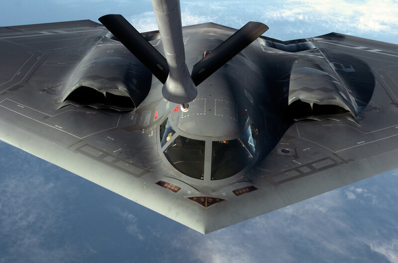 B-2 Spirit bomber in flight