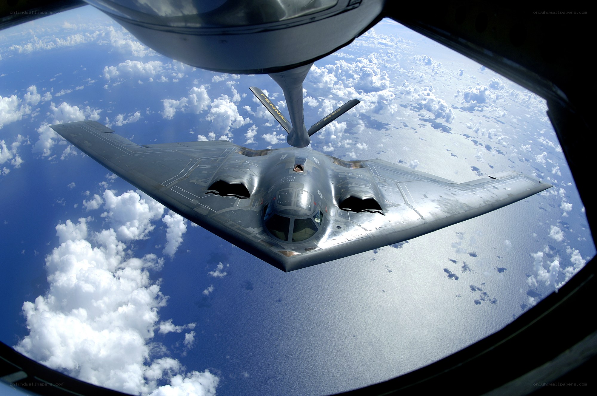 B-2 Spirit bomber in flight