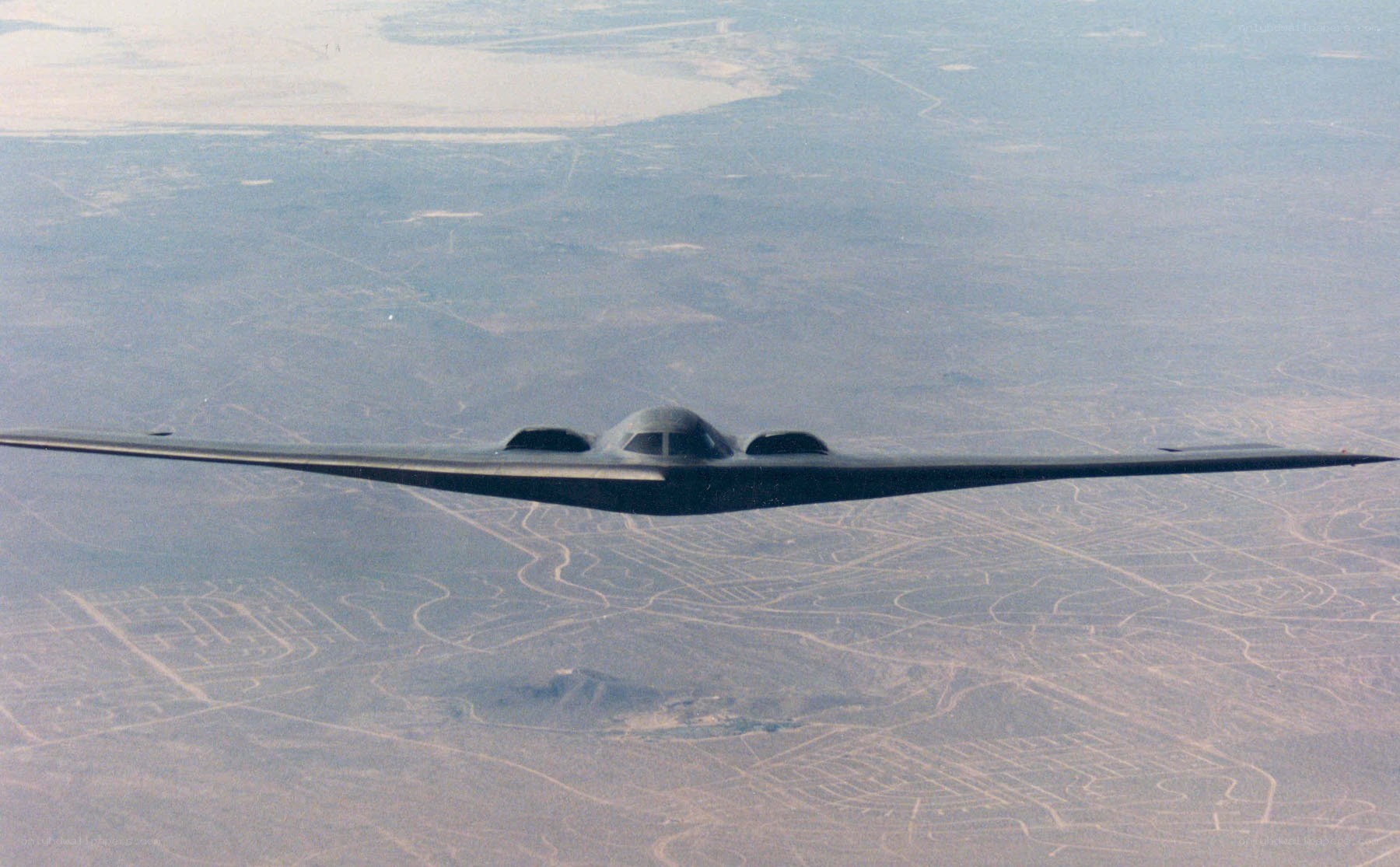 B-2 Spirit bomber in flight