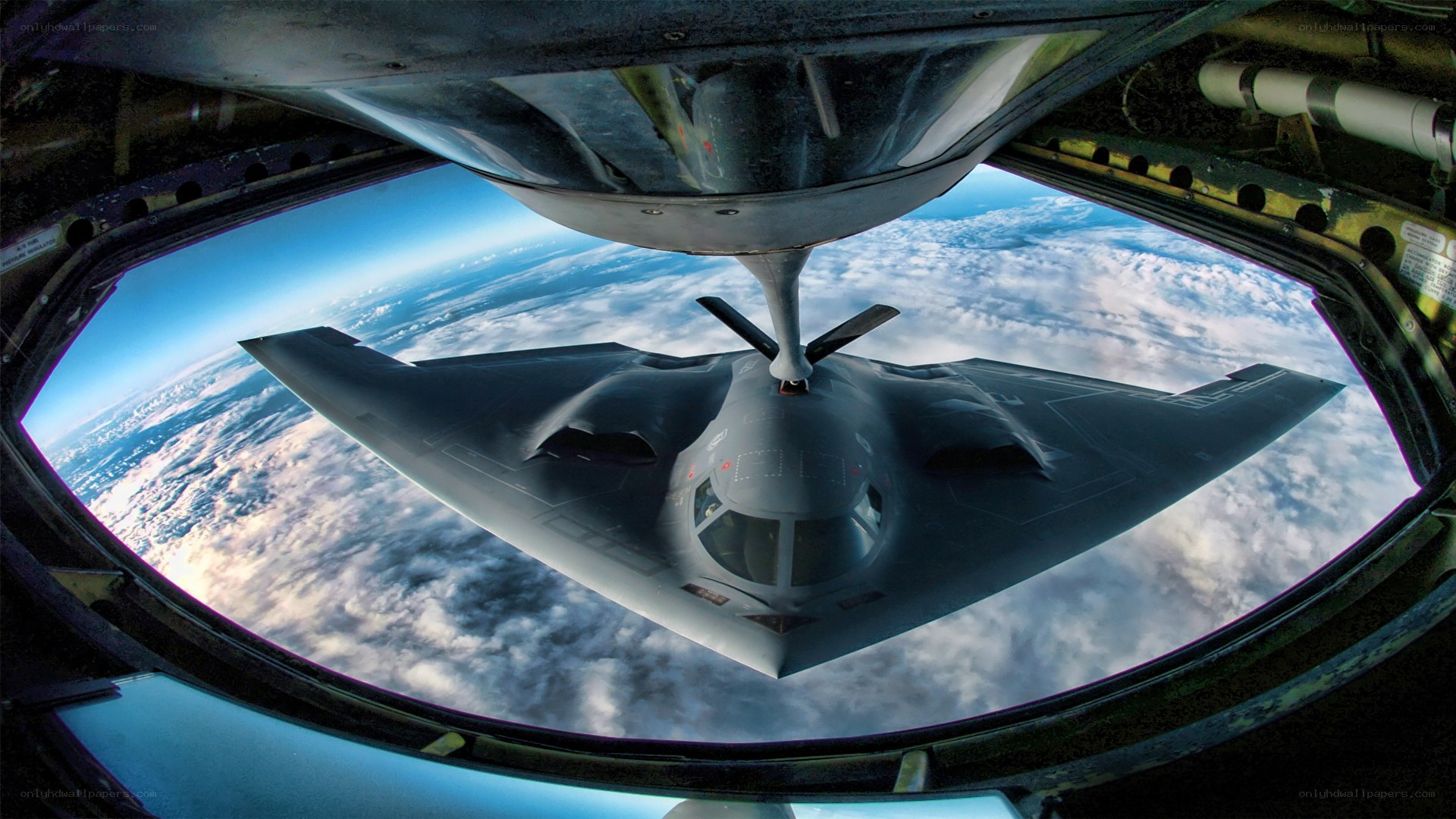 B-2 Spirit bomber in flight