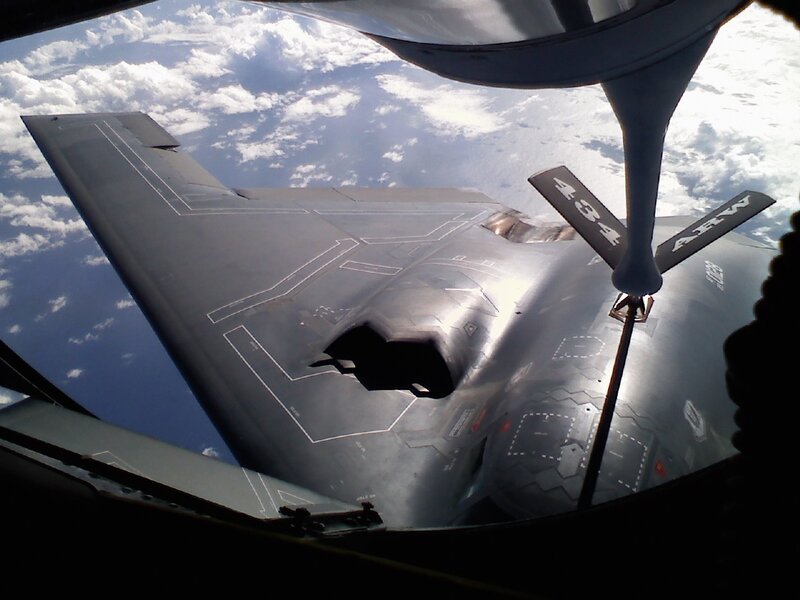 B-2 Spirit bomber in flight