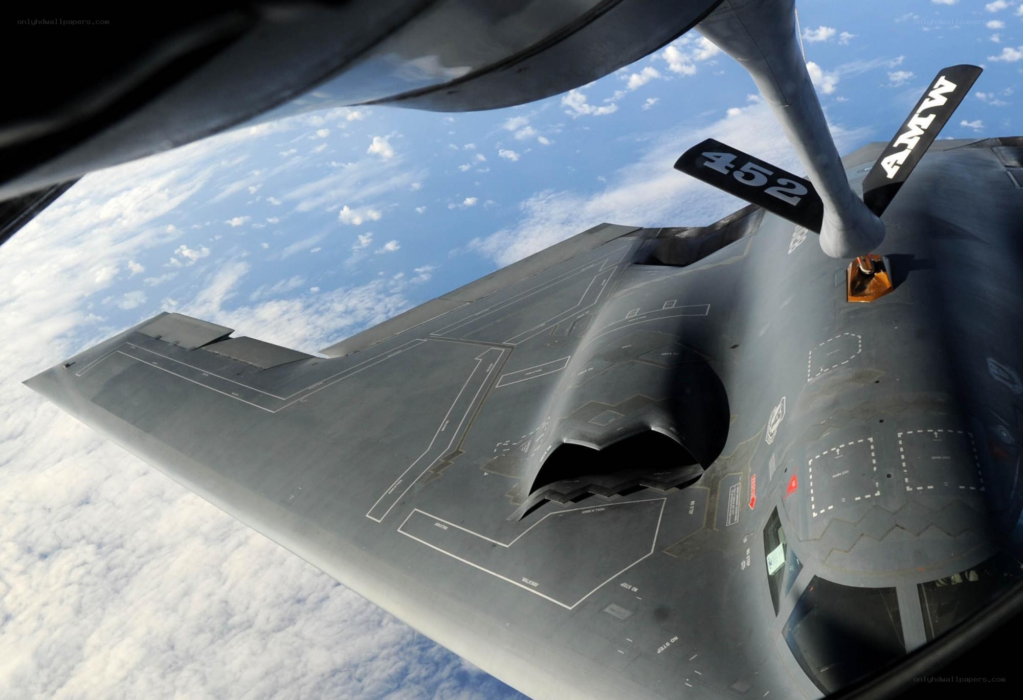 B-2 Spirit bomber in flight