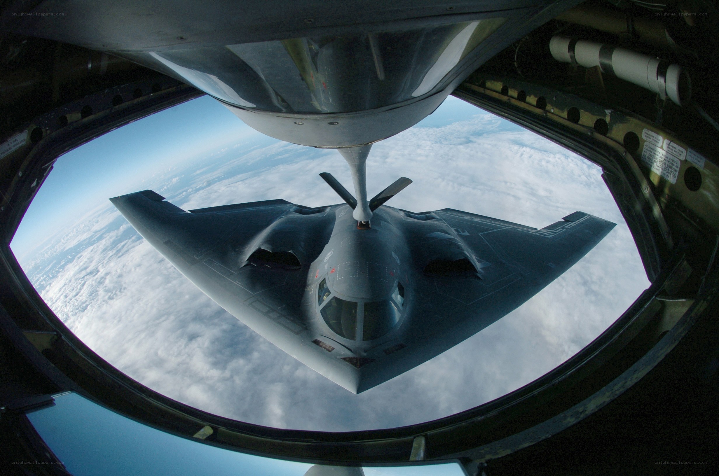 B-2 Spirit bomber in flight