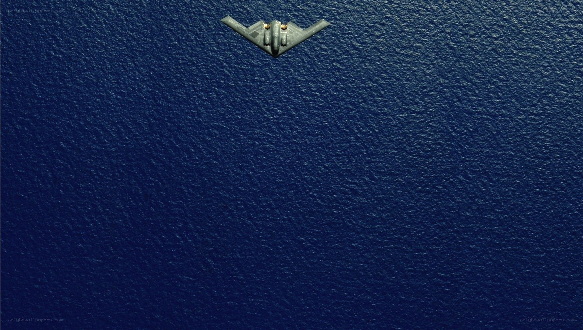 B-2 Spirit bomber over ocean