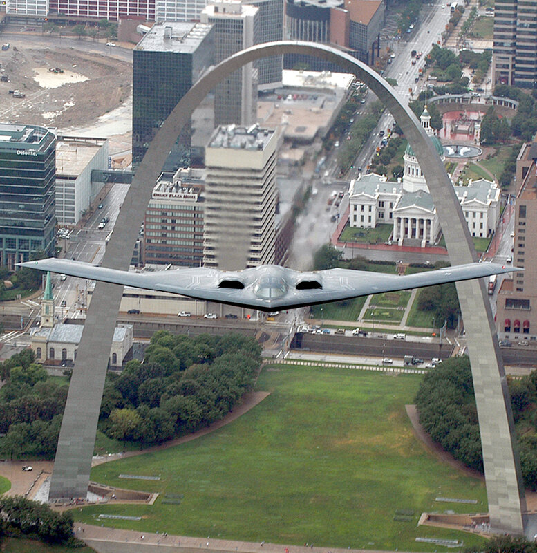 B-2 Spirit over St. Louis