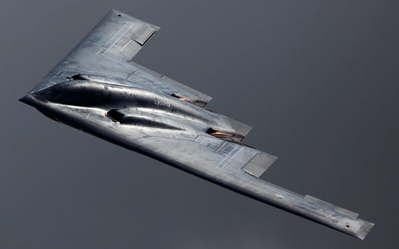 B-2 Spirit Stealth Bomber — Gray, Dramatic